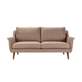 **Sofa w stylu skandynawskim z tapicerką w odcieniu beżowym**